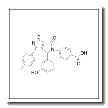 Benzoic acid, 4-[4,6-dihydro-4-(3-hydroxyphenyl)-3-(4-methylphenyl)-6-oxopyrrolo[3,4-c]pyrazol-5(1H)-yl] CAS 834903-43-4