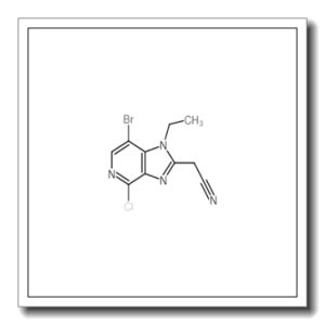 2-(7-溴-4-氯-1-乙基-1H-咪唑并[4,5-c]吡啶-2-基)乙腈
