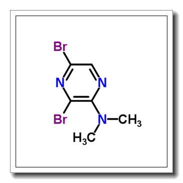 3,5-dibromo-N,N-dimethylpyrazin-2-amine CAS 84539-07-1