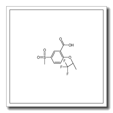 5-(Methylsulfonyl)-2-{[(2S)-1,1,1-trifluoro-2-propanyl]oxy}benzoi c acid
