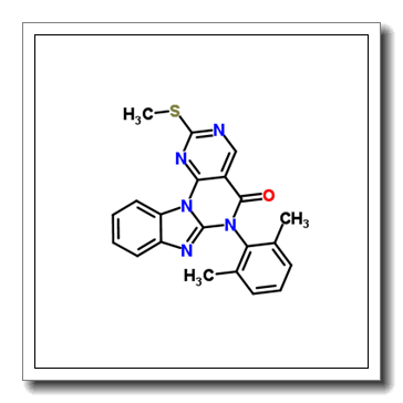 6-(2,6-Dimethylphenyl)-2-(methylsulfanyl)pyrimido[5',4':5,6]pyrimido[1,2-a]benzimidazol-5(6H)-one CAS 847950-97-4