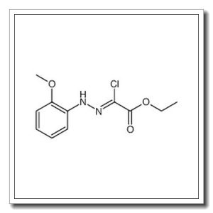 Acetic acid, 2-chloro-2-[2-(2-methoxyphenyl)hydrazinylidene]-, ethyl ester