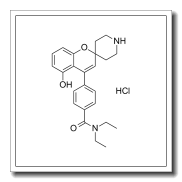 N,N-diethyl-4-(5-hydroxyspiro[chromene-2,4'-piperidine]-4-yl)benzamide,hydrochloride CAS 850173-95-4