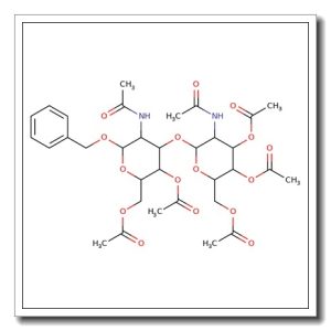 Benzyl 2-(acetylamino)-2-deoxy-3-o-[3,4,6-tri-o-acetyl-2-(acetylamino)-2-deoxy-β-D-glucopyranosyl]-α-D-galactopyranoside 4,6-diaceta te