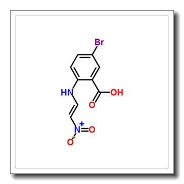 5-bromo-2-(2-nitroethenylamino)benzoic acid CAS 853908-49-3