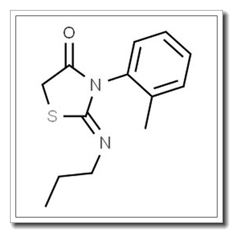 (2Z)-3-(2-Methylphenyl)-2-(propylimino)-1,3-thiazolidin-4-one