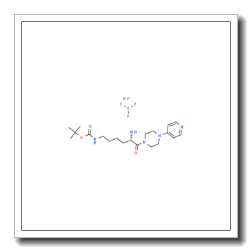 Carbamic acid, [(5S)-5-amino-6-oxo-6-[4-(4-pyridinyl)-1-piperazinyl]hexyl]-, 1,1-dimethylethyl ester, mono[tetrafluoroborate(1-)] CAS 862805-22-9