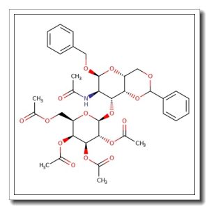 Benzyl 2-acetamido-2-deoxy-4,6-O-benzylidene-3-O-(2,3,4,6-tetra-O-acetyl-b-D-galactopyranosyl)-a-D-galactopyranoside