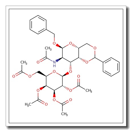 Benzyl 2-acetamido-2-deoxy-4,6-O-benzylidene-3-O-(2,3,4,6-tetra-O-acetyl-b-D-galactopyranosyl)-a-D-galactopyranoside CAS 86327-84-6