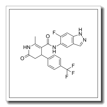N-(6-fluoro-1H-indazol-5-yl)-6-methyl-2-oxo-4-[4-(trifluoromethyl)phenyl]-3,4-dihydro-1H-pyridine-5-carboxamide CAS 864082-47-3