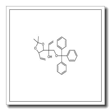 1,2-Dideoxy-3,4-O-isopropylidene-6-O-trityl-5-C-vinyl-D-ribo-hex- 1-enitol CAS 865838-12-6
