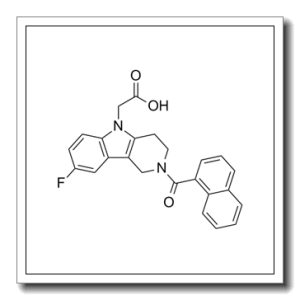 2-(2-(1-萘甲酰基)-8-氟-1.2.3.4-四氢吡啶并[4,3-B]吲哚-5基)乙酸