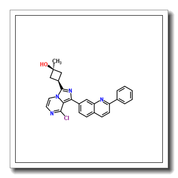 cis-3-[8-Chloro-1-(2-phenyl-7-quinolinyl)imidazo[1,5-a]pyrazin-3-yl]-1-methylcyclobutanol CAS 867163-02-8