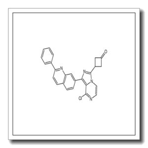 3-[8-Chloro-1-(2-phenyl-7-quinolinyl)imidazo[1,5-a]pyrazin-3-yl]c yclobutanone