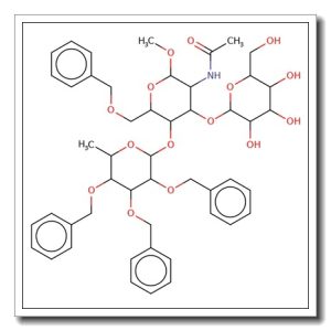 Lewis A trisaccharide methyl glycoside tetrabenzylether