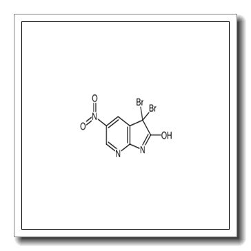 3,3-Dibromo-5-nitro-1,3-dihydro-2H-pyrrolo[2,3-b]pyridin-2-one CAS 869371-07-3