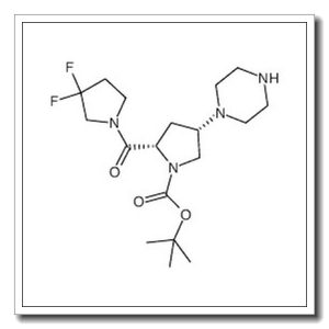 (2S,4S)-1-BOC-2-(3,3-二氟吡咯烷-1-羰基)-4-(1-哌嗪基)吡咯烷