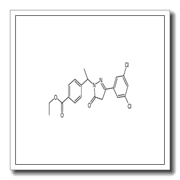 Ethyl 4-{(1S)-1-[3-(3,5-dichlorophenyl)-5-oxo-4,5-dihydro-1H-pyra zol-1-yl]ethyl}benzoate CAS 870823-08-8