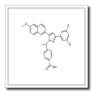 4-{(1S)-1-[3-(3,5-Dichlorophenyl)-5-(6-methoxy-2-naphthyl)-1H-pyr azol-1-yl]ethyl}benzoic acid