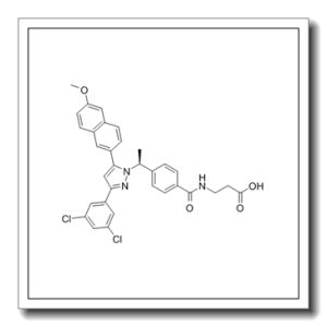 N-[4-[(1S)-1-[3-(3,5-二氯苯基)-5-(6-甲氧基-2-萘基)-1H-吡唑-1-基]乙基]苯甲酰]-beta-丙氨酸