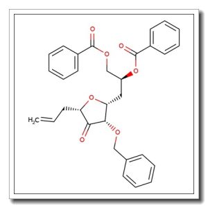 (S)-3-((2R,3S,5S)-5-Allyl-3-(benzyloxy)-4-oxotetrahydrofuran-2-yl)propane-1,2-diyl dibenzoate