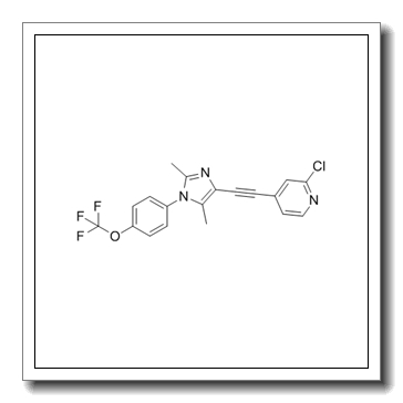 2-chloro-4-[2-[2,5-dimethyl-1-[4-(trifluoromethoxy)phenyl]imidazol-4-yl]ethynyl]pyridine CAS 871362-31-1