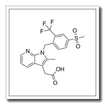 2-[2-methyl-1-[[4-methylsulfonyl-2-(trifluoromethyl)phenyl]methyl]pyrrolo[2,3-b]pyridin-3-yl]acetic acid CAS 872365-14-5