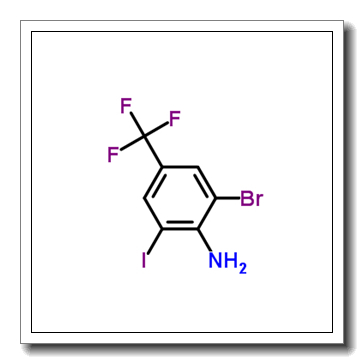2-Bromo-6-iodo-4-(trifluoromethyl)aniline CAS 875306-20-0