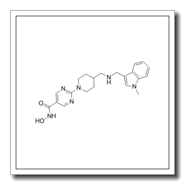 N-hydroxy-2-[4-[[(1-methylindol-3-yl)methylamino]methyl]piperidin-1-yl]pyrimidine-5-carboxamide CAS 875320-29-9