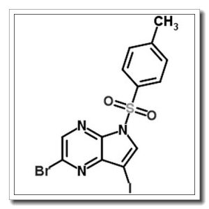 2-溴-7-碘-5-甲苯磺酰基-5H-吡咯并[2,3-B]吡嗪
