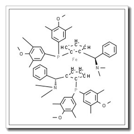 (S,S)-(-)-2,2′-双[(R)-(N,N-二甲胺基)(苯基)甲基]-1,1′-双[二(3,5-二甲基-4-甲氧基苯基)膦]二茂铁