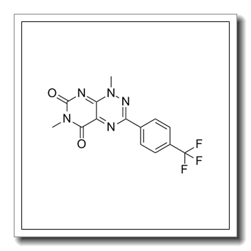 1,6-dimethyl-3-[4-(trifluoromethyl)phenyl]pyrimido[5,4-e][1,2,4]triazine-5,7-dione CAS 878419-78-4