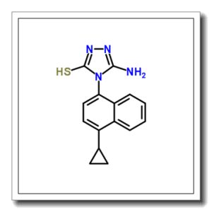 5-氨基-4-(4-环丙基-1-萘)-2,4-二氢-3H-1,2,4-噻唑-3-硫酮