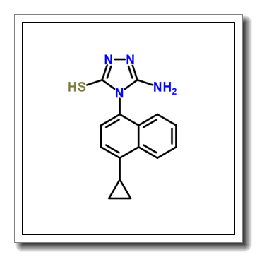 3-amino-4-(4-cyclopropylnaphthalen-1-yl)-1H-1,2,4-triazole-5-thione CAS 878671-96-6