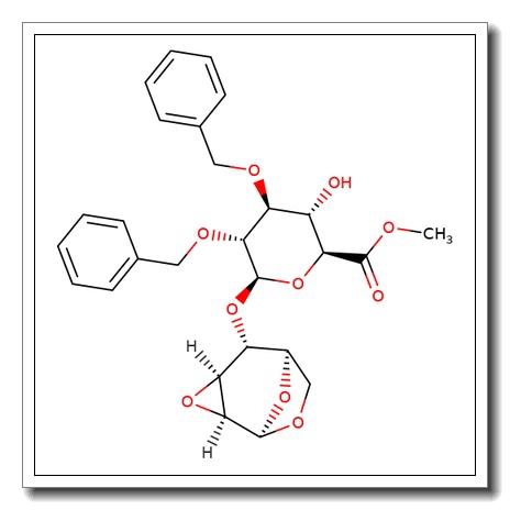 1,6:2,3-Dianhydro-4-O-(methyl 2,3-di-O-benzyl-b-D-glucopyranosyluronate)-b-D-mannopyranose CAS 87907-24-2