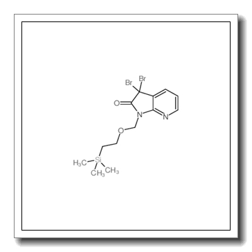 3,3-dibromo-1-(2-trimethylsilylethoxymethyl)pyrrolo[2,3-b]pyridin-2-one CAS 879132-47-5