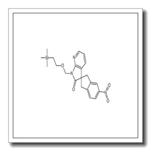 5-Nitro-1′-{[2-(trimethylsilyl)ethoxy]methyl}-1,3-dihydrospiro[in dene-2,3′-pyrrolo[2,3-b]pyridin]-2′(1’H)-one