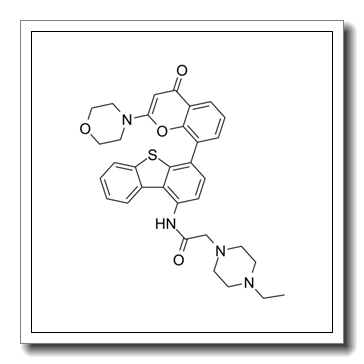 1-​Piperazineacetamide, 4-​ethyl-​N-​[4-​[2-​(4-​morpholinyl)​-​4-​oxo-​4H-​1-​benzopyran-​8-​yl]​-​1-​dibenzothienyl]​ CAS 881375-00-4
