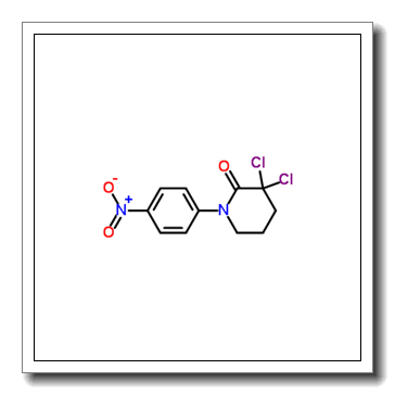 3,3-dichloro-1-(4-nitrophenyl)piperidin-2-one CAS 881386-01-2