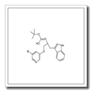 (S)-1-(5-溴吡啶-3-基氧基)-3-(1H-吲哚-3-基)丙烷-2-氨基甲酸叔丁酯