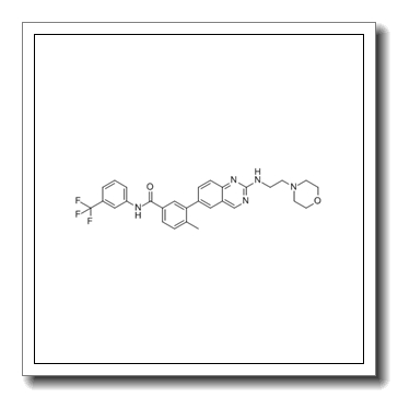 4-methyl-3-[2-(2-morpholin-4-ylethylamino)quinazolin-6-yl]-N-[3-(trifluoromethyl)phenyl]benzamide CAS 882663-88-9