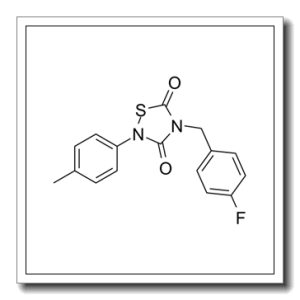 4-[(4-氟苯基)甲基]-2-(4-甲基苯基)-1,2,4-噻二唑烷-3,5-二酮