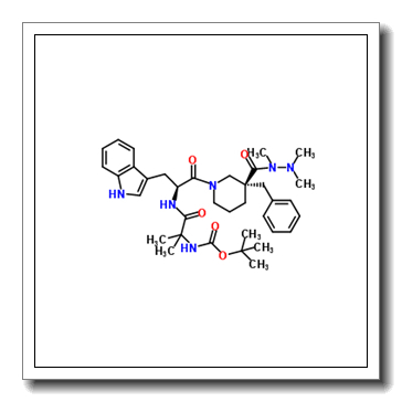 2-Methyl-2-propanyl (1-{[(2S)-1-{(3R)-3-benzyl-3-[(trimethylhydrazino)carbonyl]-1-piperidinyl}-3-(1H-indol-3-yl)-1-oxo-2-propanyl]amino}-2-methyl-1-oxo-2-propanyl)carbamate CAS 883572-59-6