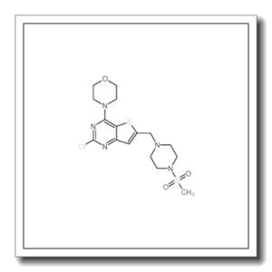 2-氯-6-(4-甲烷磺酰基-哌嗪-1-甲基)-4-吗啉-4-基-噻吩并[3,2-D]嘧啶