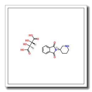 2-(3R)-3-哌啶-1H-异吲哚-1,3(2H)-二酮 D-(-)-酒石酸盐