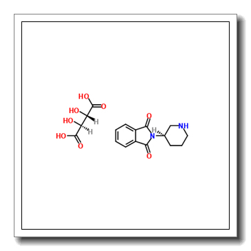 2-(3R)-3-哌啶-1H-异吲哚-1,3(2H)-二酮 D-(-)-酒石酸盐