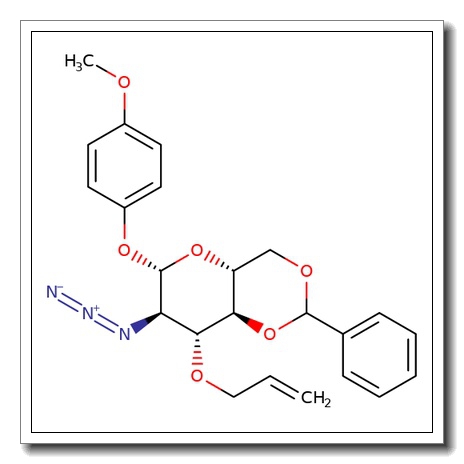 4-Methoxyphenyl 3-O-allyl-2-azido-4,6-O-benzylidene-2-deoxy-β-D-glucopyranoside CAS 889453-78-5
