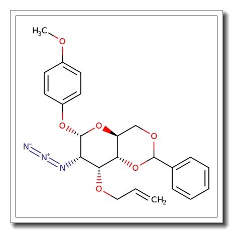 4-Methoxyphenyl 3-O-allyl-2-azido-4,6-O-benzylidene-2-deoxy-b-D-galactopyranoside CAS 889453-83-2