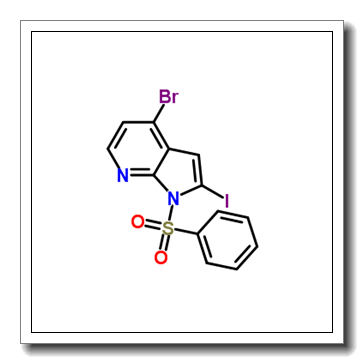 1-(benzenesulfonyl)-4-bromo-2-iodopyrrolo[2,3-b]pyridine CAS 889939-26-8