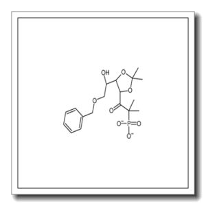 1-[(4R,5R)-5-[(1R)-1-hydroxy-2-phenylmethoxyethyl]-2,2-dimethyl-1,3-dioxolan-4-yl]-2-methyl-2-phosphonatopropan-1-one